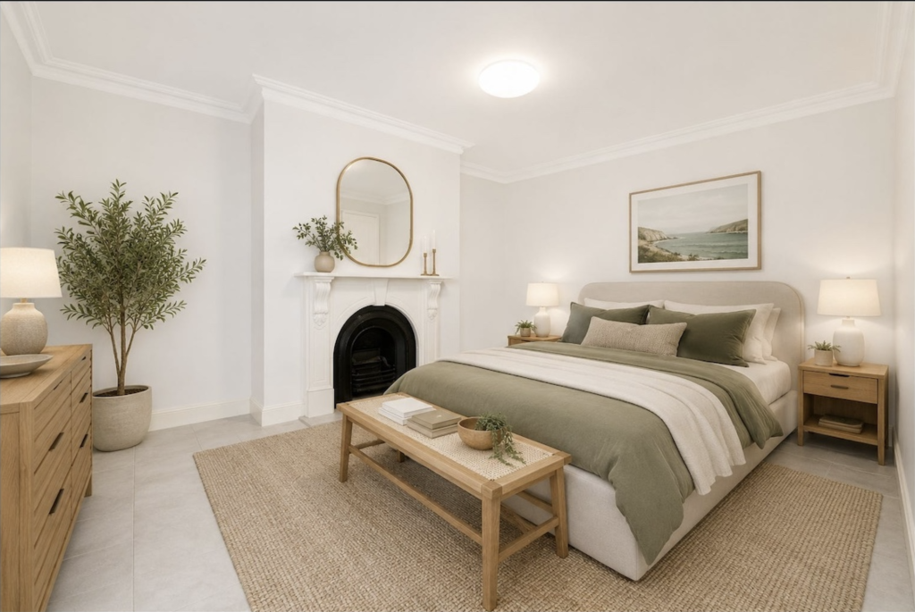 Unit 7 29 Croydon St bedroom AI furnished